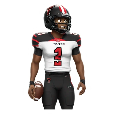 texas tech football player sticker