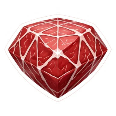 Diamond meat sticker