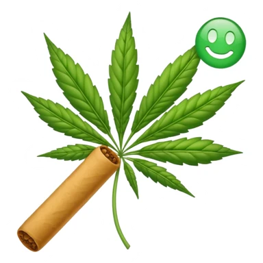 iphone emoji style joint weed sticker