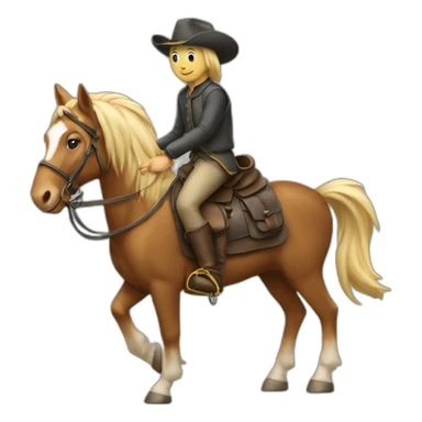 Souris sur un cheval sticker