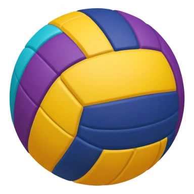 colorful volleyball ball sticker