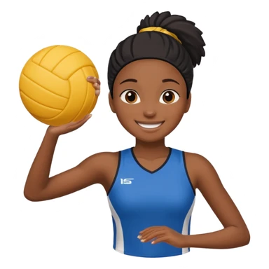  black girl volleyball sticker