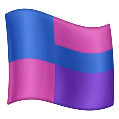 A bisexual flag 🩷💜💙 sticker