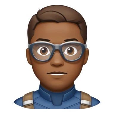 sam wilson with side-whiskers wear safety glasses from  from captain america: civil war sticker