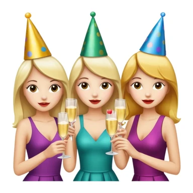 girls party in club sticker