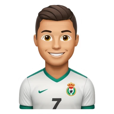 Cristiano Ronaldo football emojis sticker