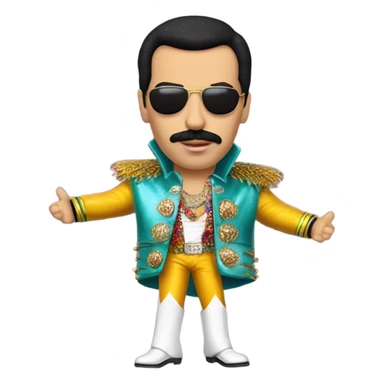 Freddie Mercury  gay outfit
 sticker