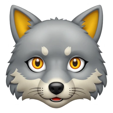 Tráeme una imagen de un lobo enojado sticker