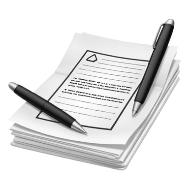 create a realistic emoji showing a logistic contract signed sticker