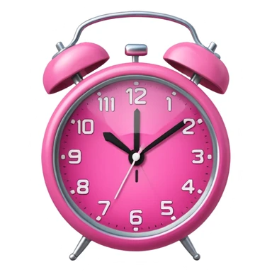 pink alarm sticker