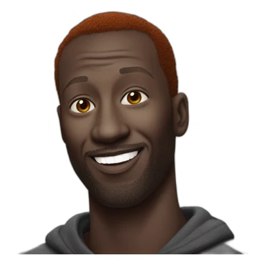 Omar Sy red hair sticker