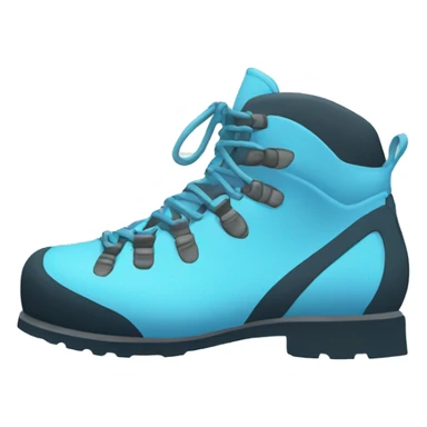 Light blue rock climbing shoes sticker