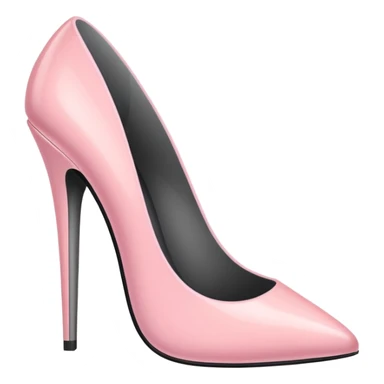 Pastel pink stiletto  sticker