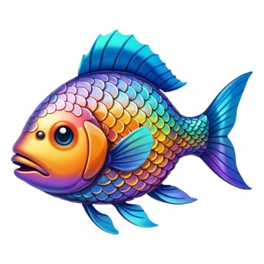 High resolution fish sticker