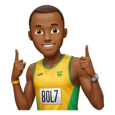 usain bolt with a 9.58 behind him sticker