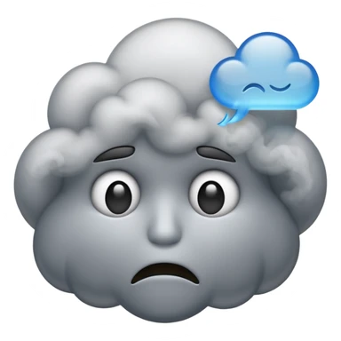 Stress smoking emoji sticker