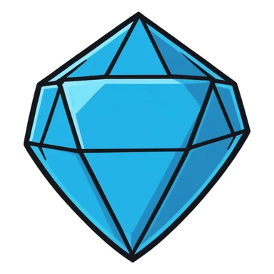 blue diamond sticker