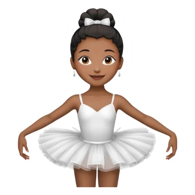 black ballerina emoji sticker