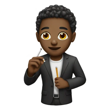 african american with a cig sticker