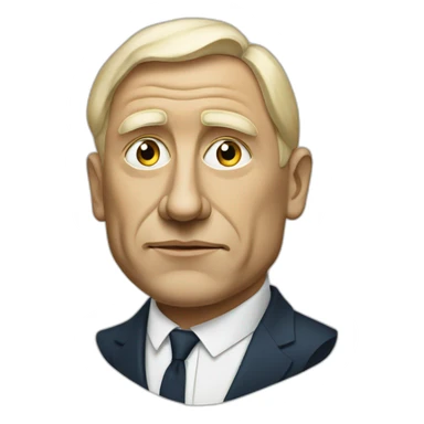 Swedish prime minister in style of picasso sticker