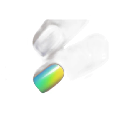 Rainbow nail polish sticker