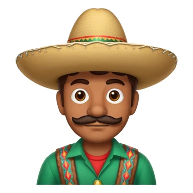 mexican mario bros with a sombrero  sticker