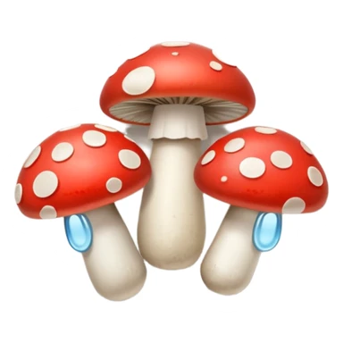 3 champignons on the plate sticker