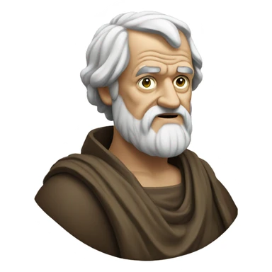 Aristotle imagining ideas sticker