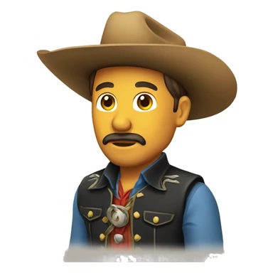Vaquero cansado sticker