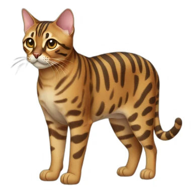 Bengal Cat Full Body sticker