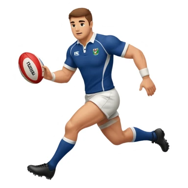 Rugby player Kickoff the ball  sticker