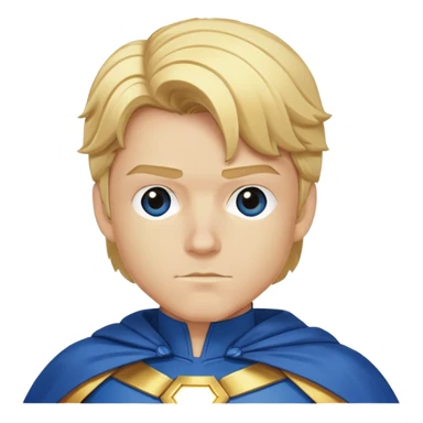 Marvel superhero Sentry with blonde hair in blue and gold costume with cape sticker