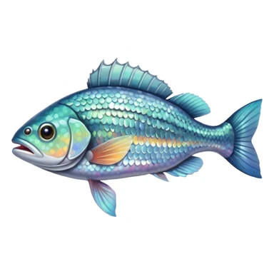 River fish perch sticker