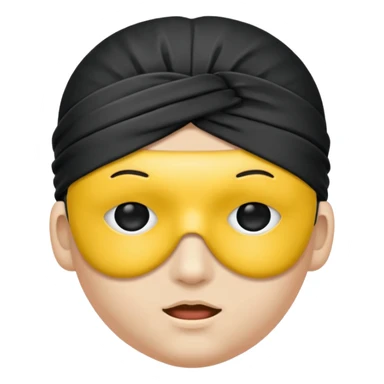 Blindfold no eyes sticker