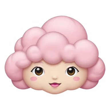Pink cloud headband sticker