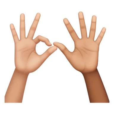 two hands reaching for each other sticker