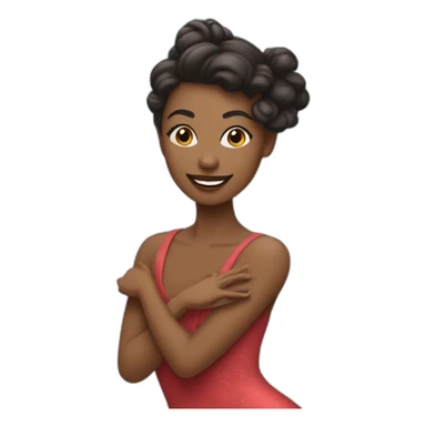 Une danseuse de moderne jazz  sticker