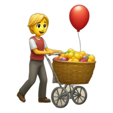 Balon entrando a canasta sticker