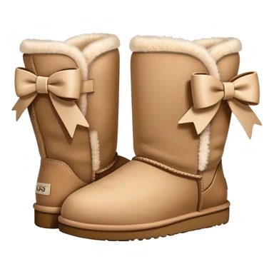uggs with bow sticker