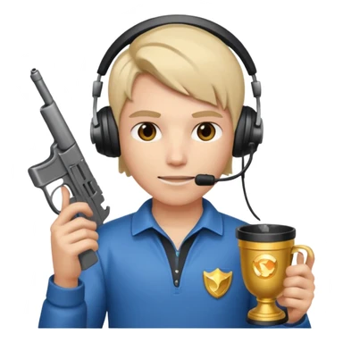MVP + Gaming + Gamer + Tournament Cup  + Gun  sticker