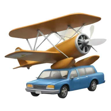 flying vs. roadtrip sticker