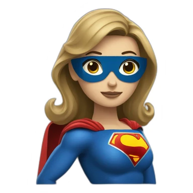 superwoman  with nodejs logo instead the superman logo sticker