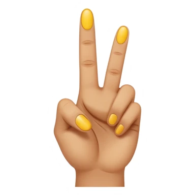 Middle finger with smiley face sticker