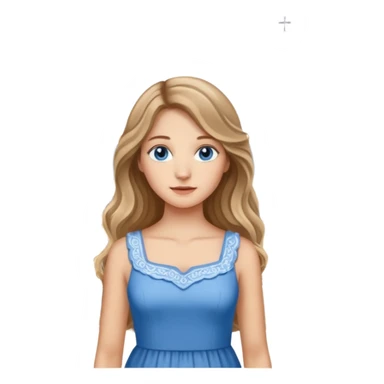 pretty female with long wavy brown hair with blonde highlights and blue eyes standing in front of a historical landmark in Germany  sticker