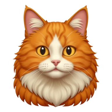 Ginger cat, english breed sticker