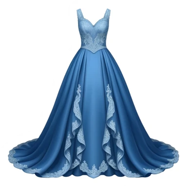 blue wedding dress sticker