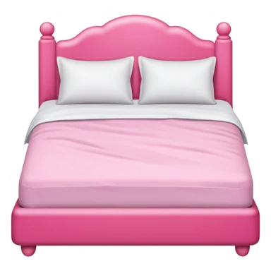 make a bed with very pink tones sticker