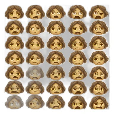 frustrated person sticker