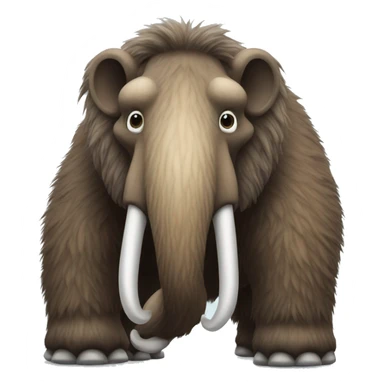 Deformed woolly mammoth sticker