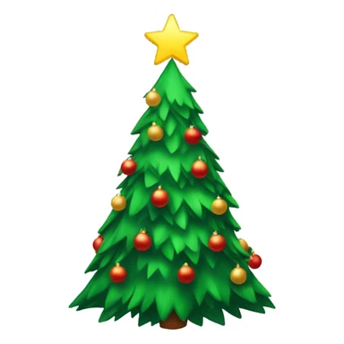 Celebrating Christmas tree sticker